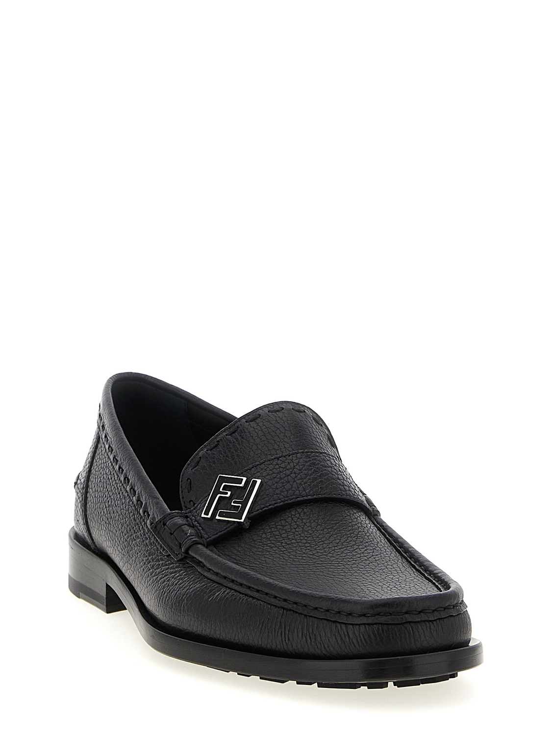 Лоферы 'FF Metal' FENDI, черный — фото 2
