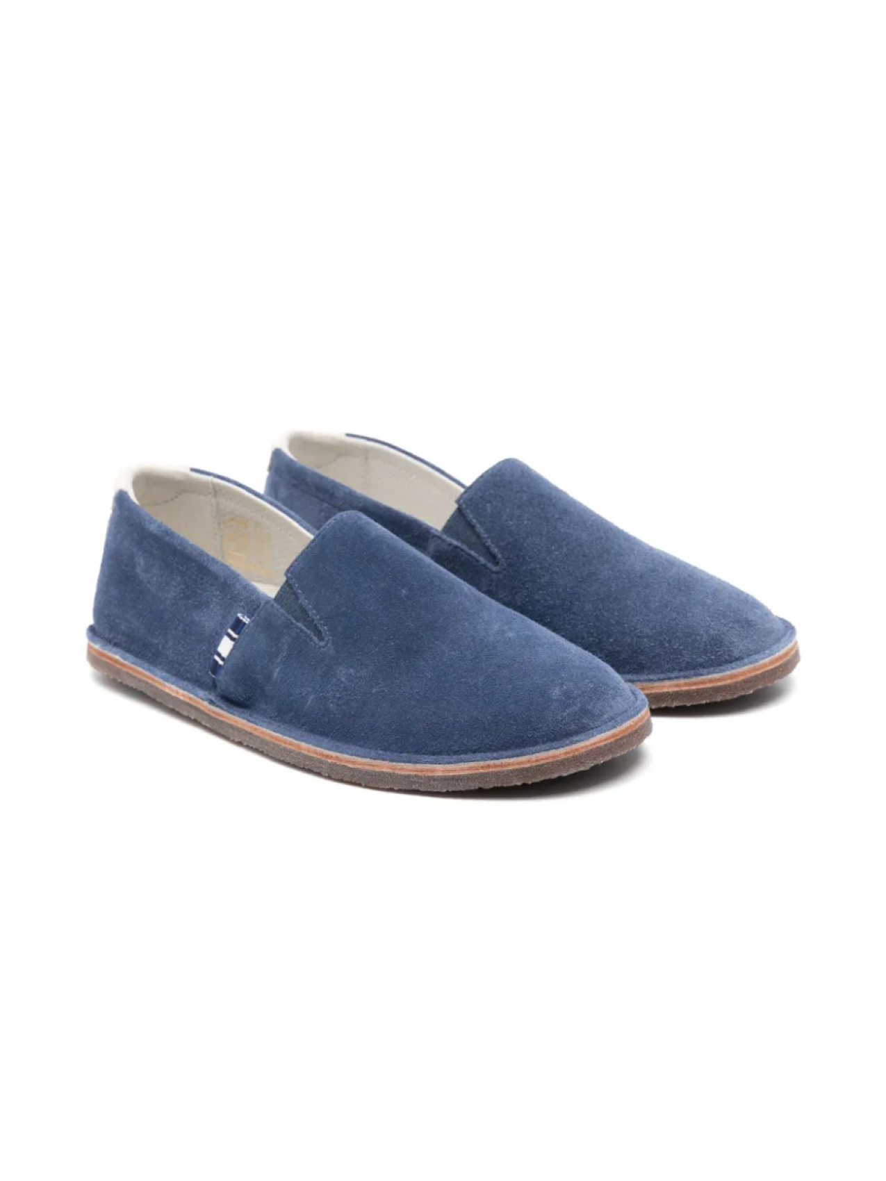 

Детские замшевые лоферы Brunello Cucinelli Brunello Cucinelli Kids, синий