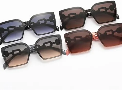 

Солнцезащитные очки большого прямоугольного размера 2027 года. Качественные солнцезащитные очки с индивидуальным дизайном для женщин. Популярные очки MTZJH, Pink