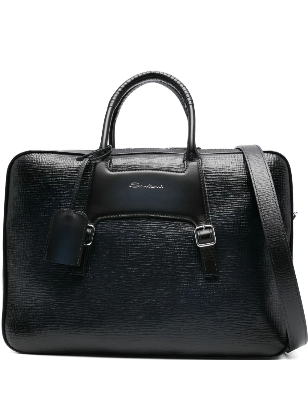 

Фактурный портфель Santoni, синий