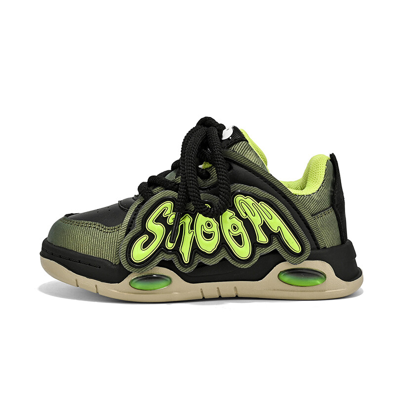 

Кроссовки Snoopy Kids Lifestyle Shoes Kids Low-top Black/green, хаки