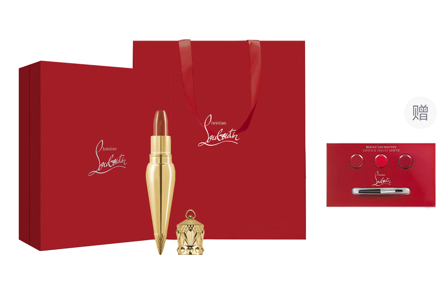 Christian Louboutin Подарочный набор помады Queen's Golden Rod Premium Satin — фото 4