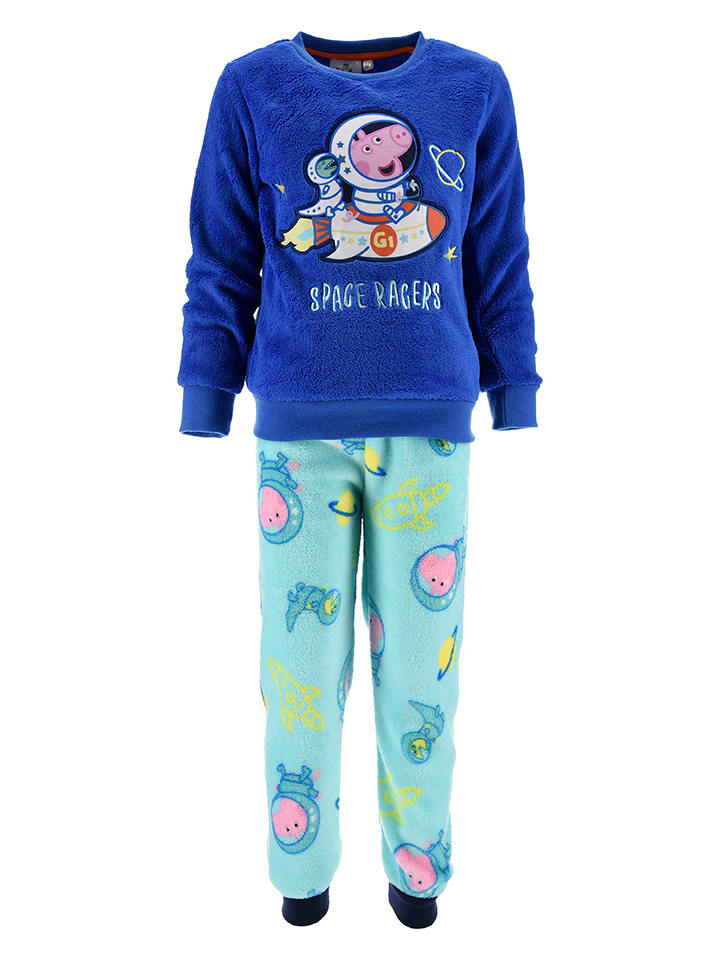 

Peppa Pig Пижама Свинка Пеппа сине-бирюзового цвета