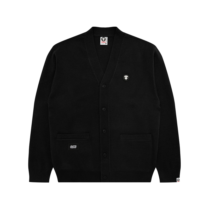 

Кардиган A Bathing APE Ape Head с накладным карманом Aape, черный