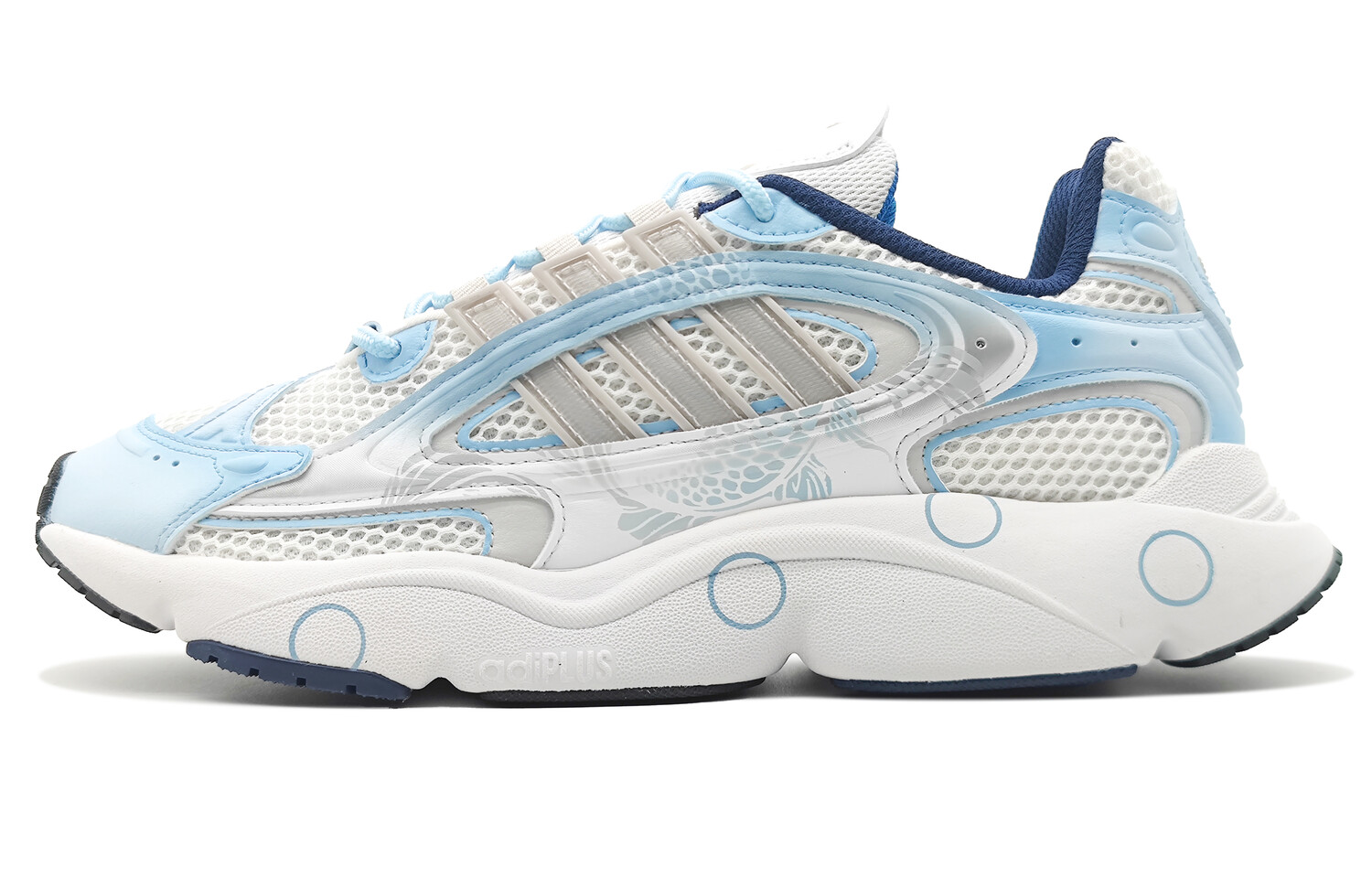 

Кроссовки Ozmillen Running унисекс Low-top синие Adidas Originals, Синий, Кроссовки Ozmillen Running унисекс Low-top синие Adidas Originals