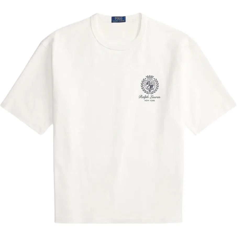 Футболка Polo Ralph Lauren с графическим принтом белая