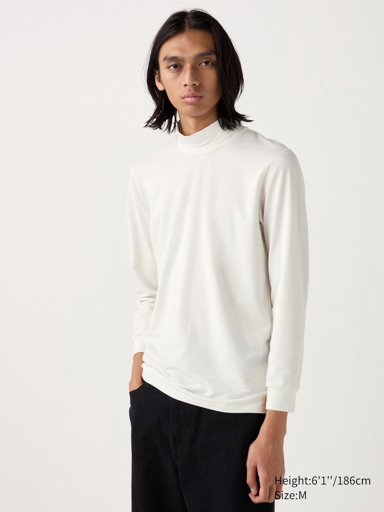 

Теплая хлопковая футболка Uniqlo, цвет 01 белый