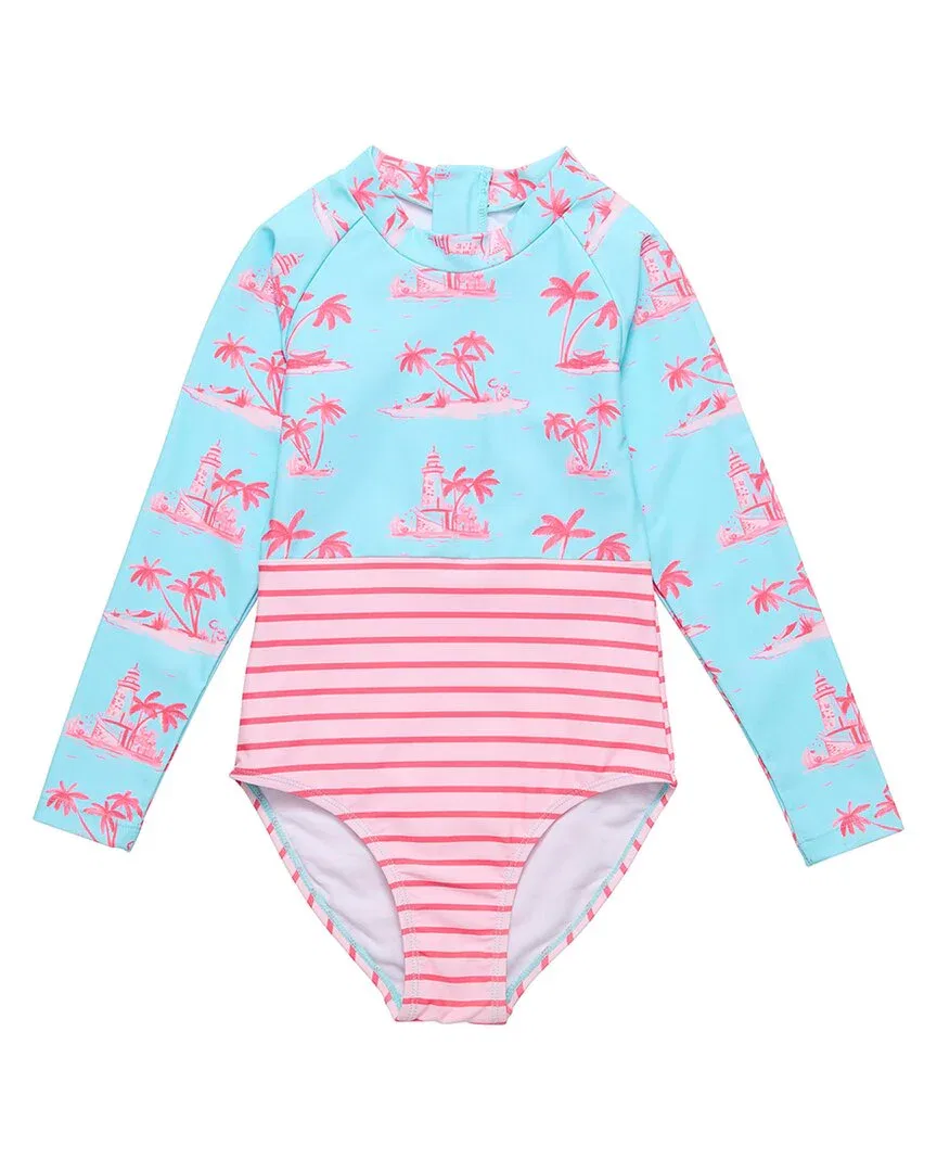 Snapper Rock Lighthouse Island Sustainable Surf Suit, синий