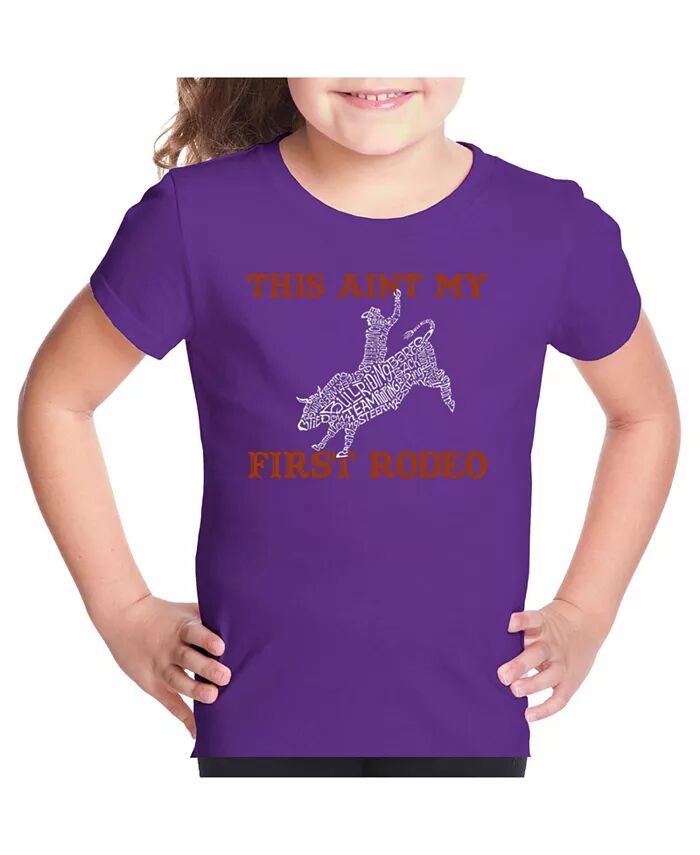 

Футболка Big Girl Word Art - Это не мое первое родео LA Pop Art, фиолетовый