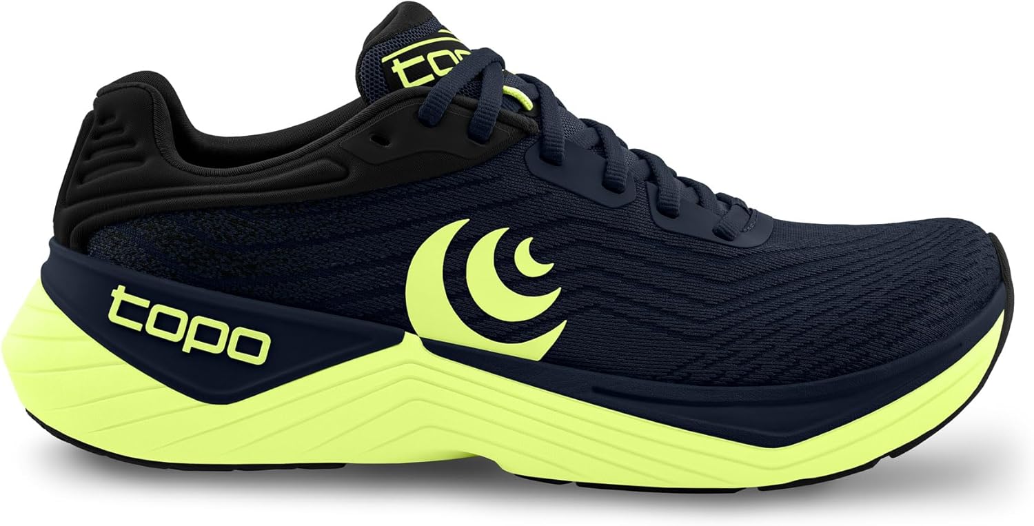 Мужские кроссовки Topo Athletic Ultrafly 5 с удобной легкой амортизацией, прочные, с падением 5 мм, для бега по шоссе, темно-синий — фото 3