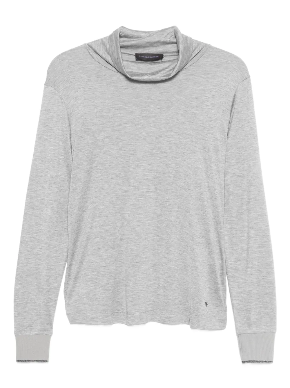 

Футболка с высоким воротником и длинными рукавами Lorena Antoniazzi, серый