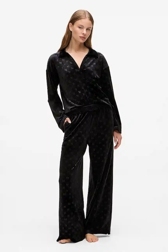 

Хлопковые спортивные штаны Karl Lagerfeld, черный