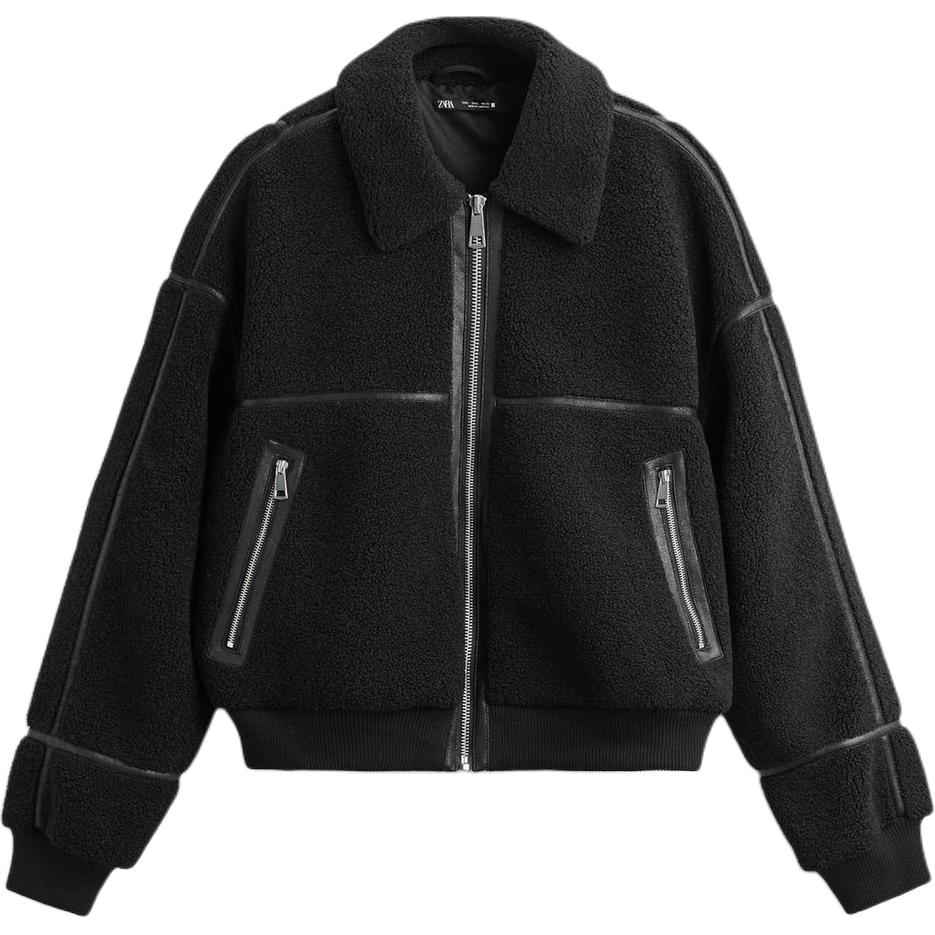 

ZARA Бархатная куртка мужская, Black