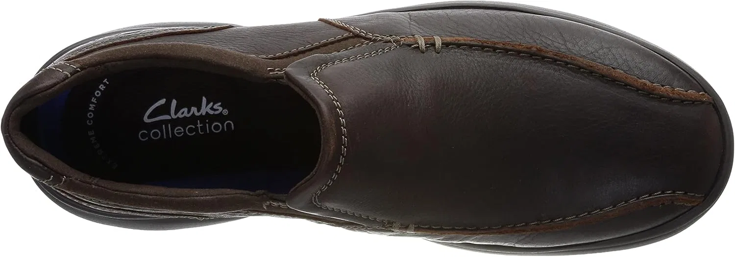 Лоферы Clarks, коричневая кожа — фото 3