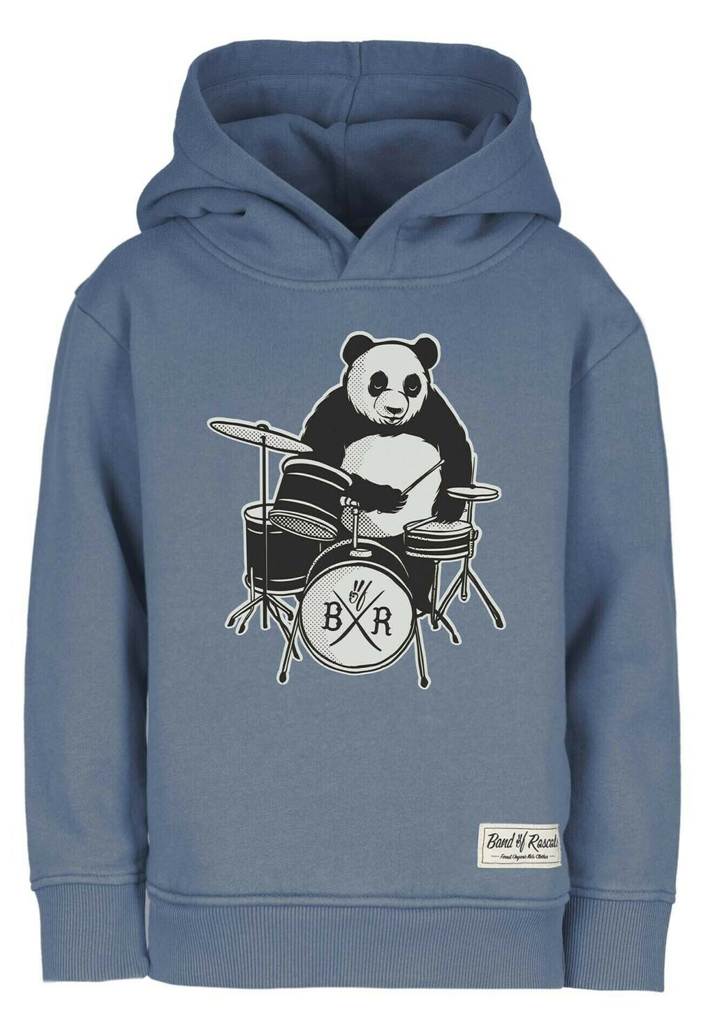 Толстовка с капюшоном PANDA Band of Rascals, сине-серый — фото 4