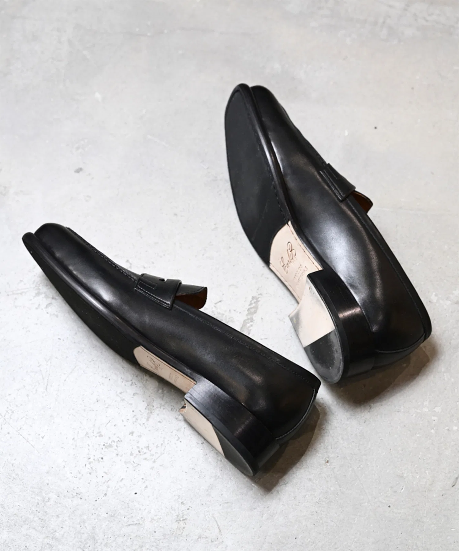 Мужские лоферы EARLE The second pair of loafers из кожи кип — фото 3