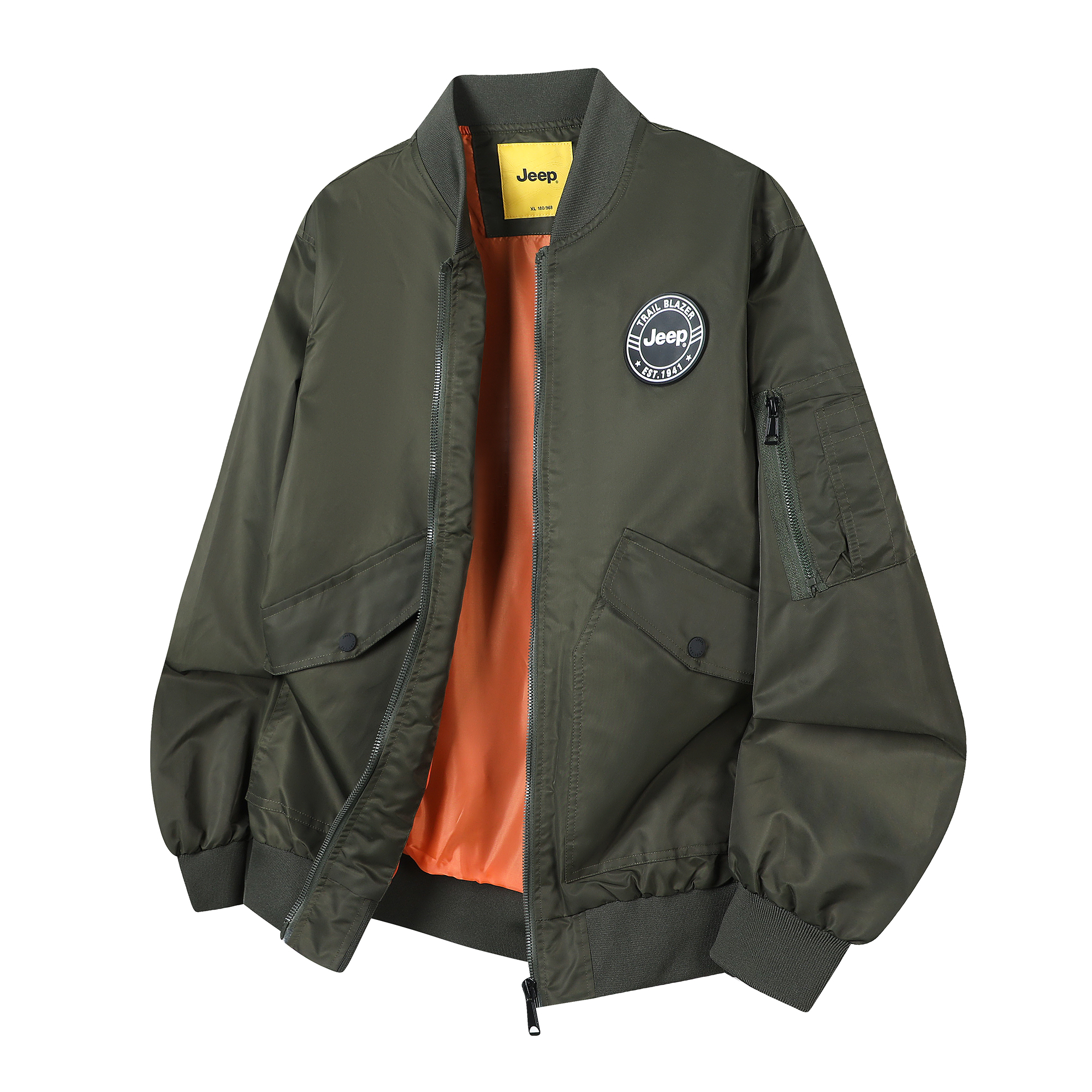 

Куртка Unisex Baseball Collar Moderate Pilot Jeep, army зеленый