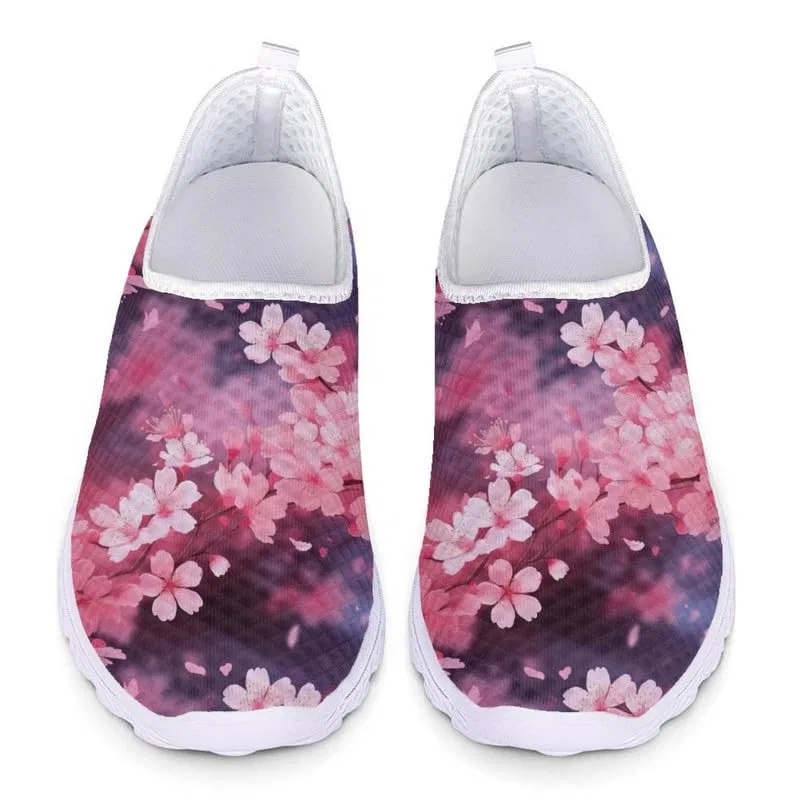 Детские кроссовки для девочек с принтом Snowflake Butterfly Ethnic Pattern Kuiaobaty, Cherry Blossom — фото 2