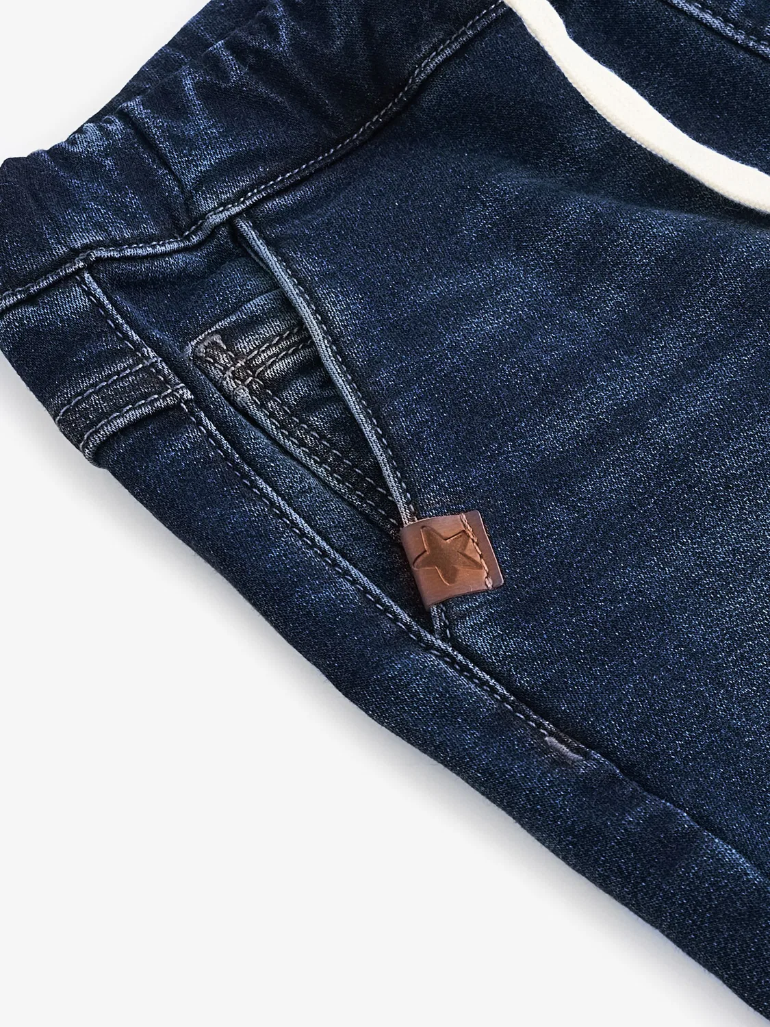 Джоггеры джинсовые Regular Fit Next, темно-синие — фото 3