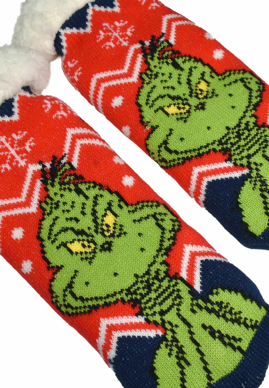 Гринч hüttensocken haussocken kuschelsocken Wintersocken Socken - носки United Labels, Rot Blau — фото 3