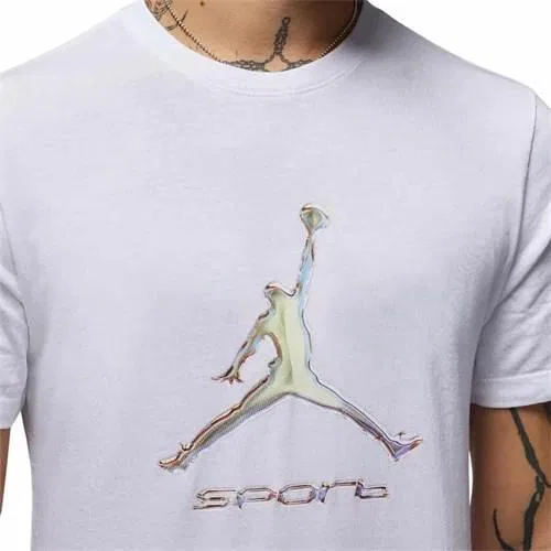 Мужская футболка с коротким рукавом Jordan Sport Nike, Weiß — фото 2