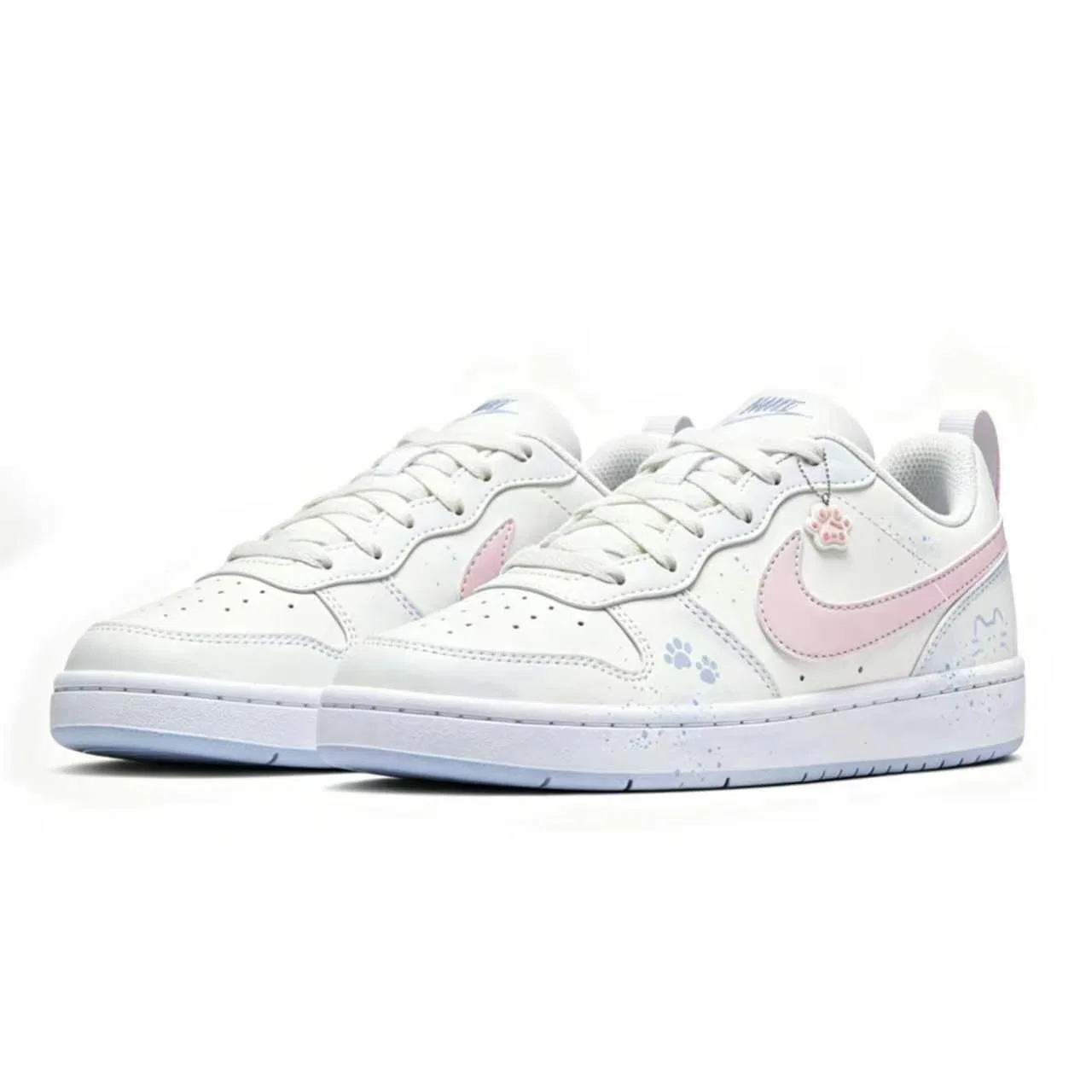 Кроссовки для скейтбординга Court Borough, Nike, White Blue Pink — фото 4