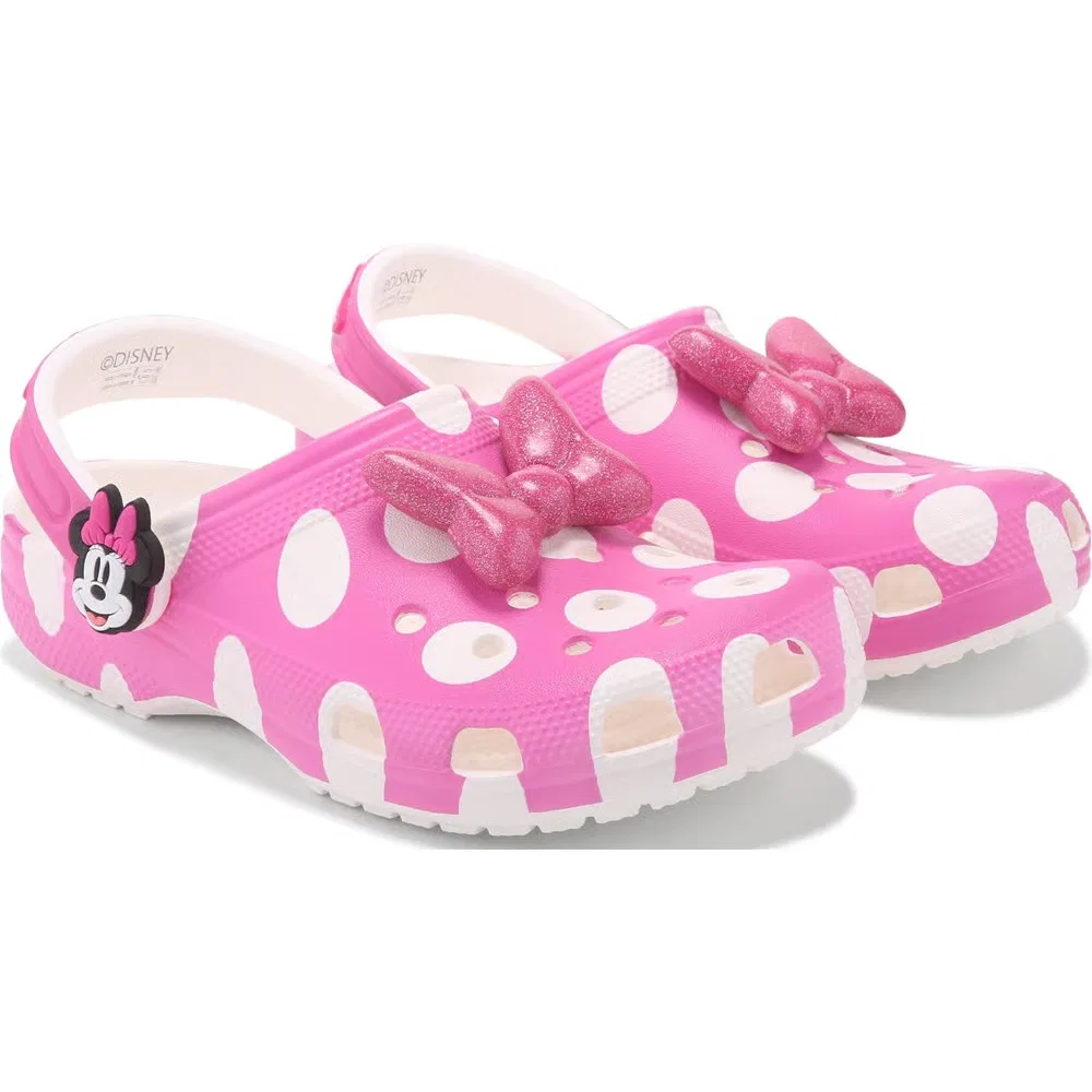 Детские классические сабо Minnie Mouse Crocs, Pink Dots