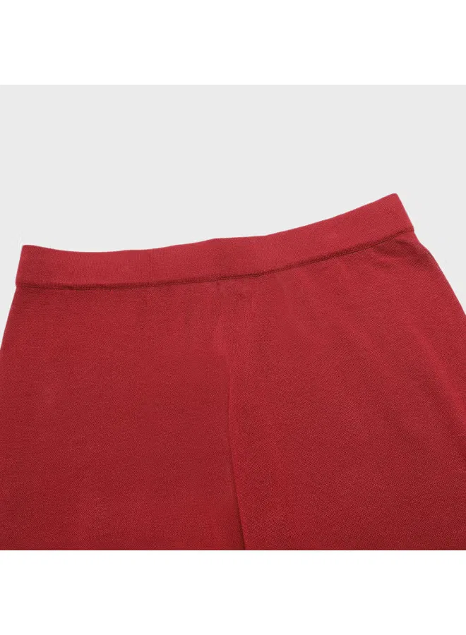 Брюки прямые легкие слегка тянущиеся Zara, красный — фото 4
