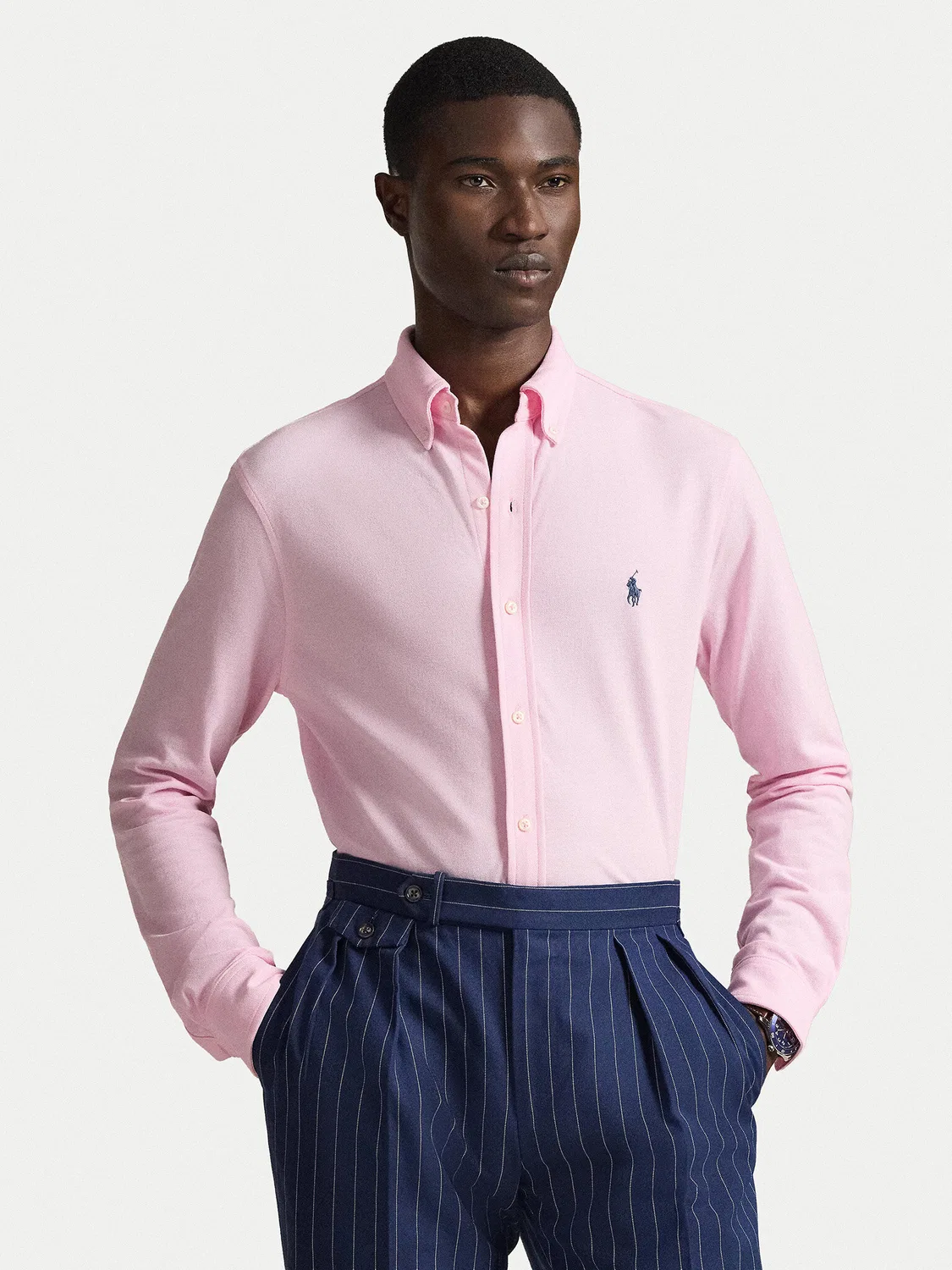Мужская рубашка приталенного кроя Polo Ralph Lauren, розовый
