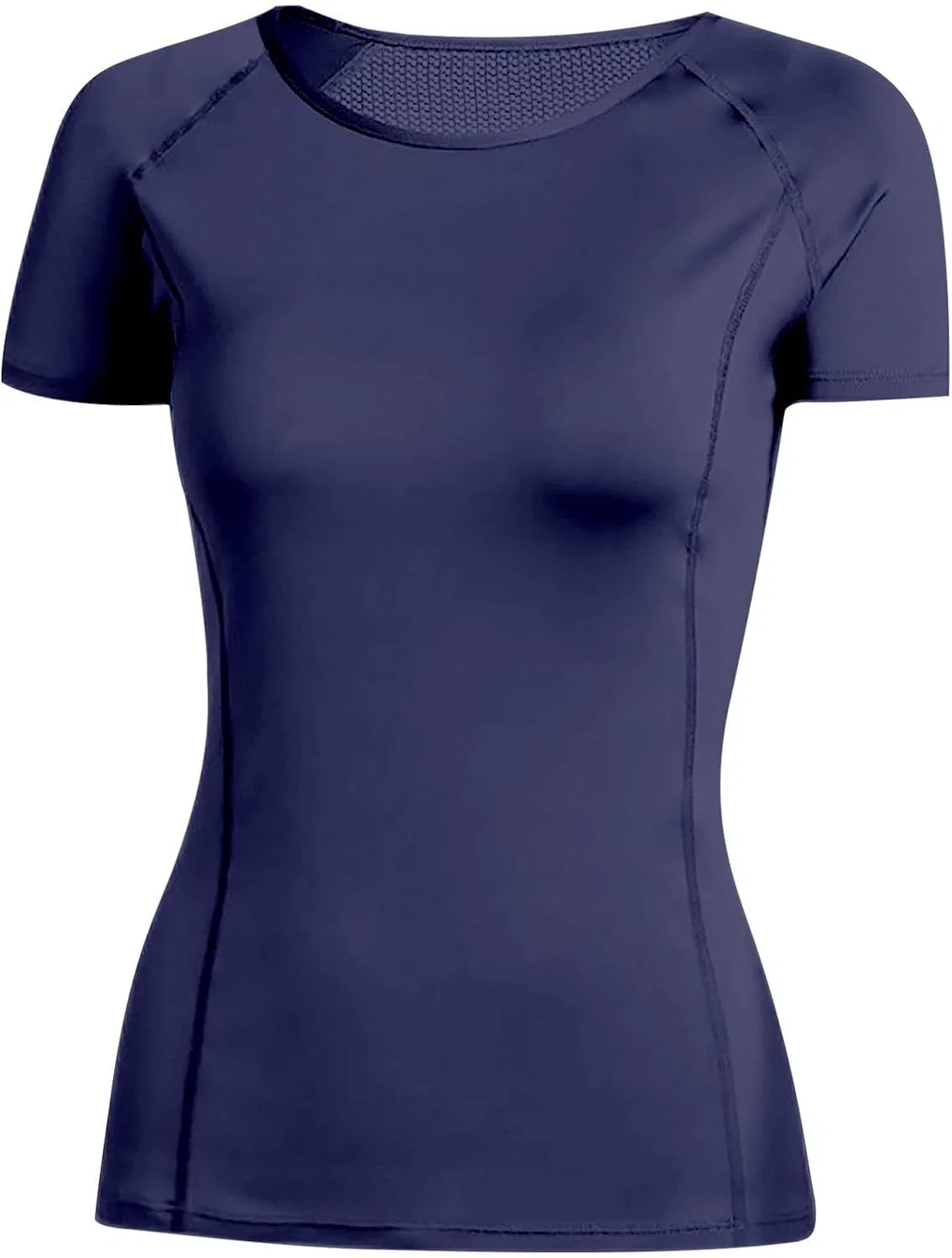 Женская длинная футболка для тренировок Stretchy Slim Fit, Dark Blue — фото 4