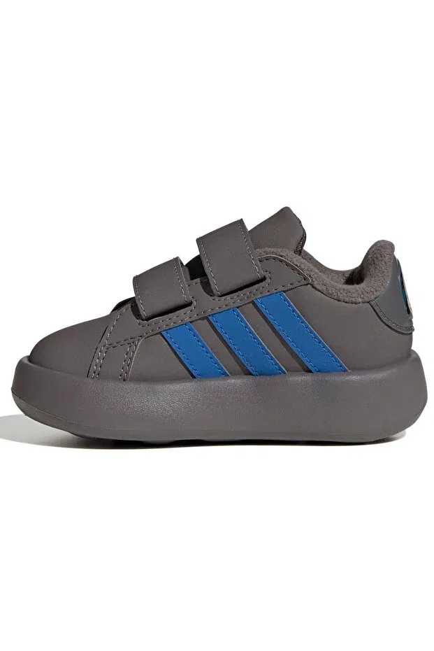Детские кроссовки для девочек текстильные Grand Court Baloo Cf I Brown Sneakers Jr5632 Adidas, Brown — фото 2