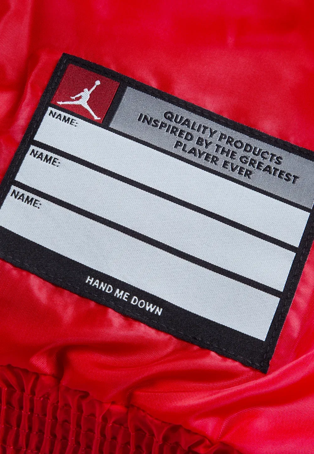Бруклинский пуховик - зимняя куртка Jordan, University Red — фото 4