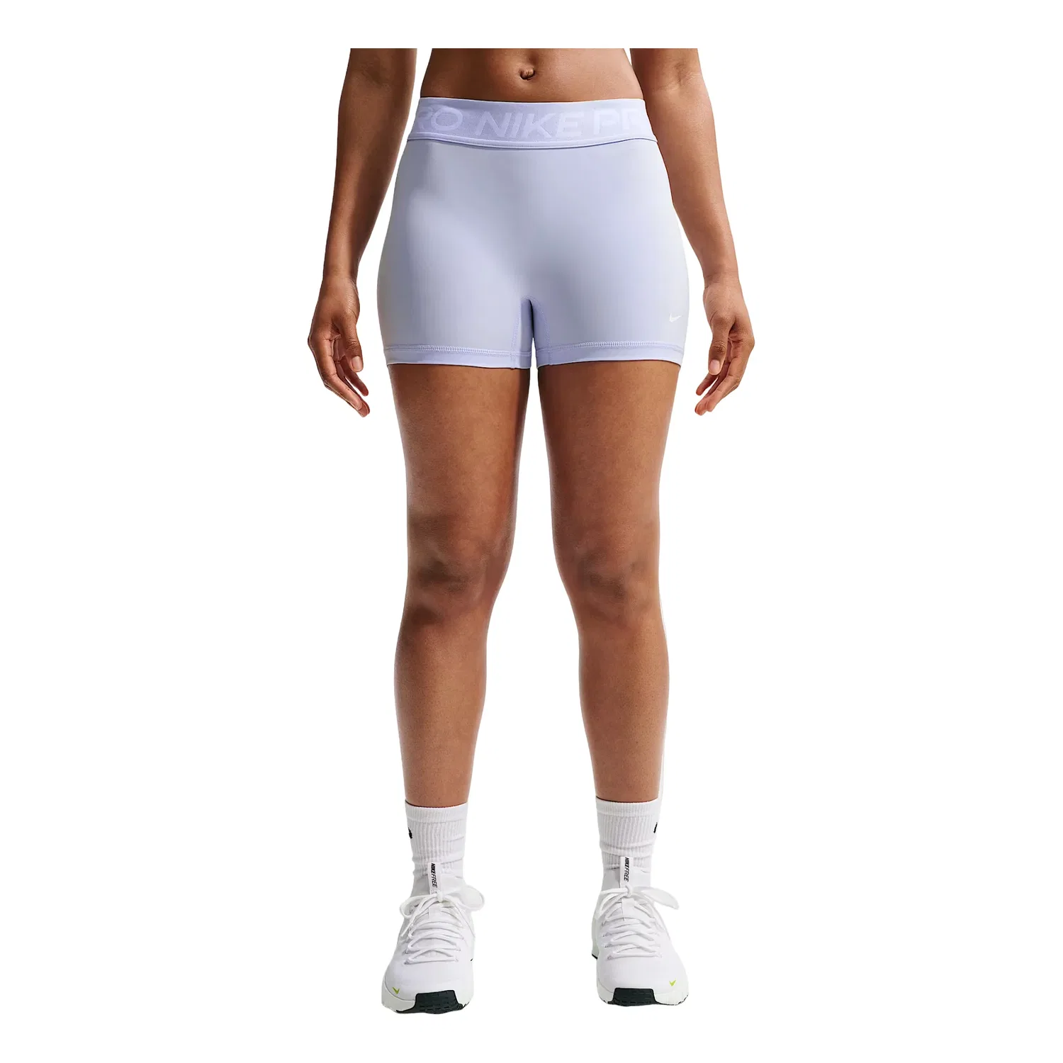 Женские шорты Pro Mid-Rise 7.5cm (approx.) Biker Shorts 'Hydrogen Blue White' Nike, Hydrogen Blue/White