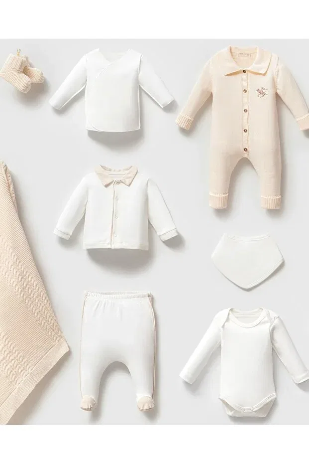 Детский комплект одежды для новорожденных трикотажный Rudolph Mert Baby, Nude Color — фото 2