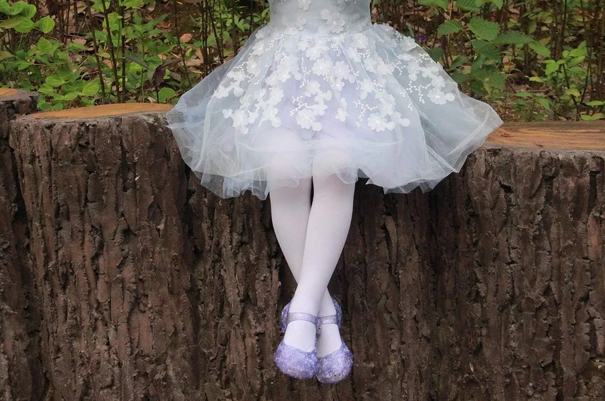 Детские балетки для девочек с принтом Princess Jelly GUGUYeah, Purple — фото 2