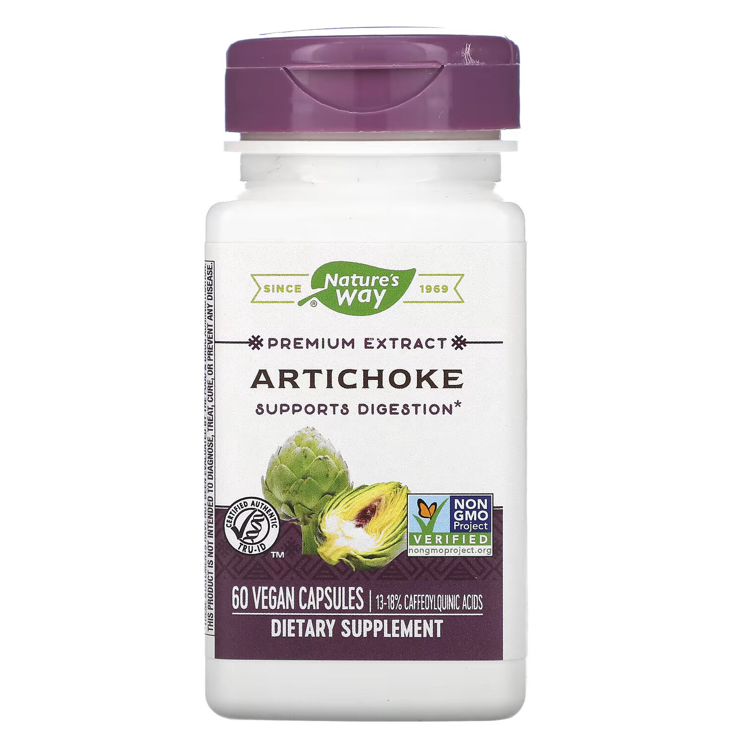 

Nature's Way артишок, 60 веганских капсул