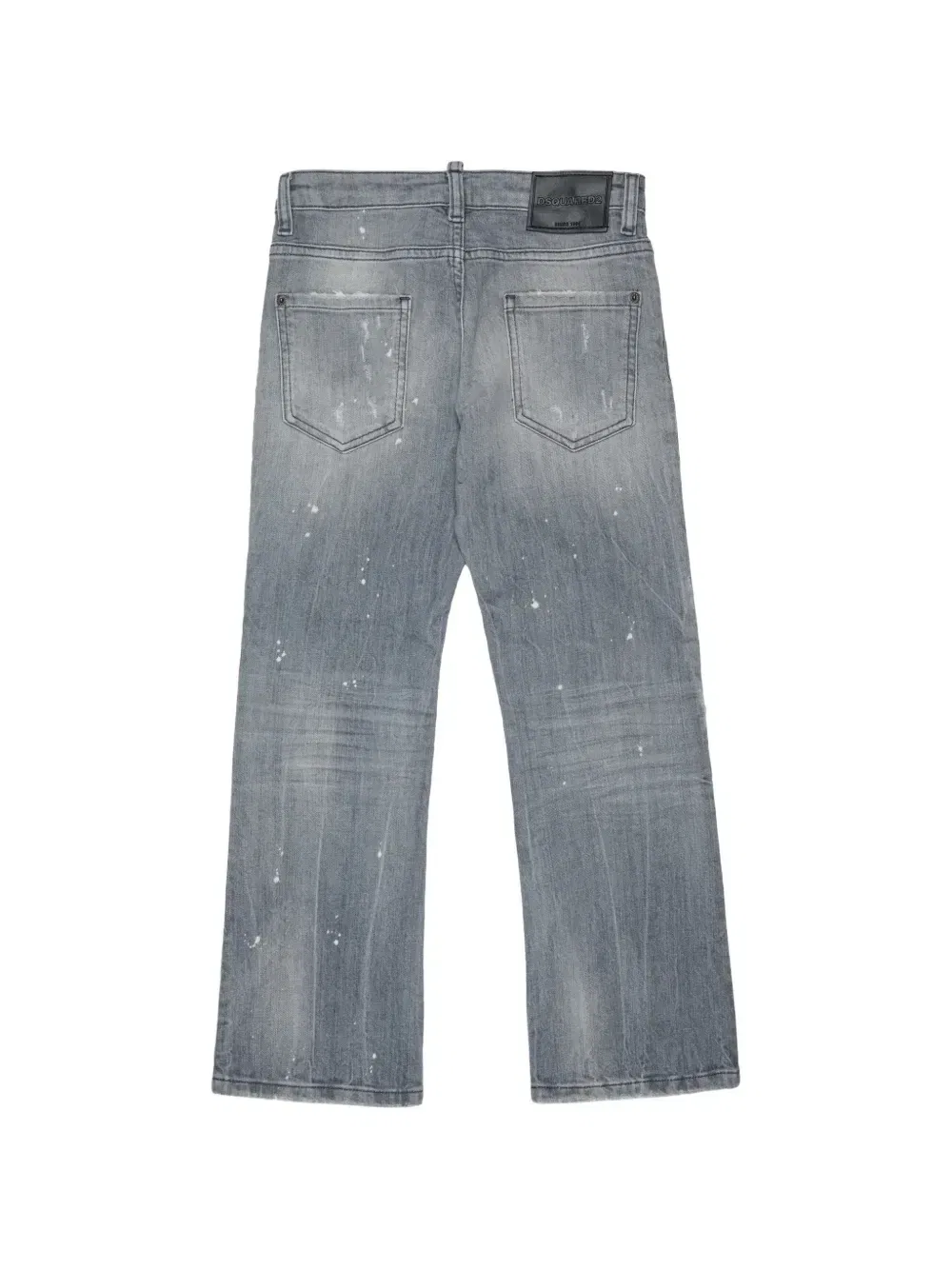 Джинсы с эффектом разбрызганной краски Dsquared2 Kids, серый — фото 2