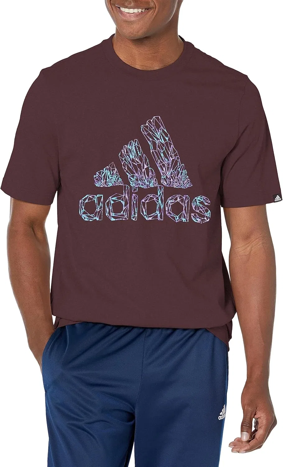 Мужская футболка Regular Fit Mystic Fill adidas, Shadow Brown