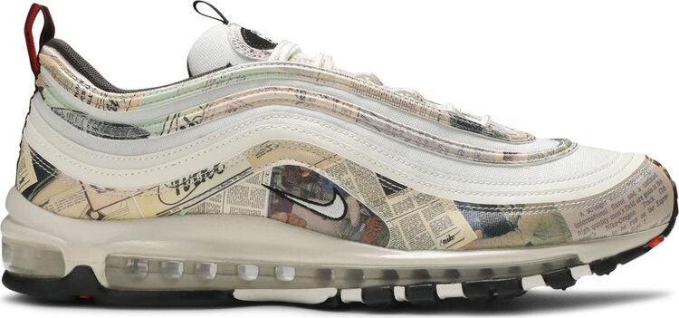 

Кроссовки Nike Air Max 97 'Newspaper', кремовый, Бежевый;серый, Кроссовки Nike Air Max 97 'Newspaper', кремовый