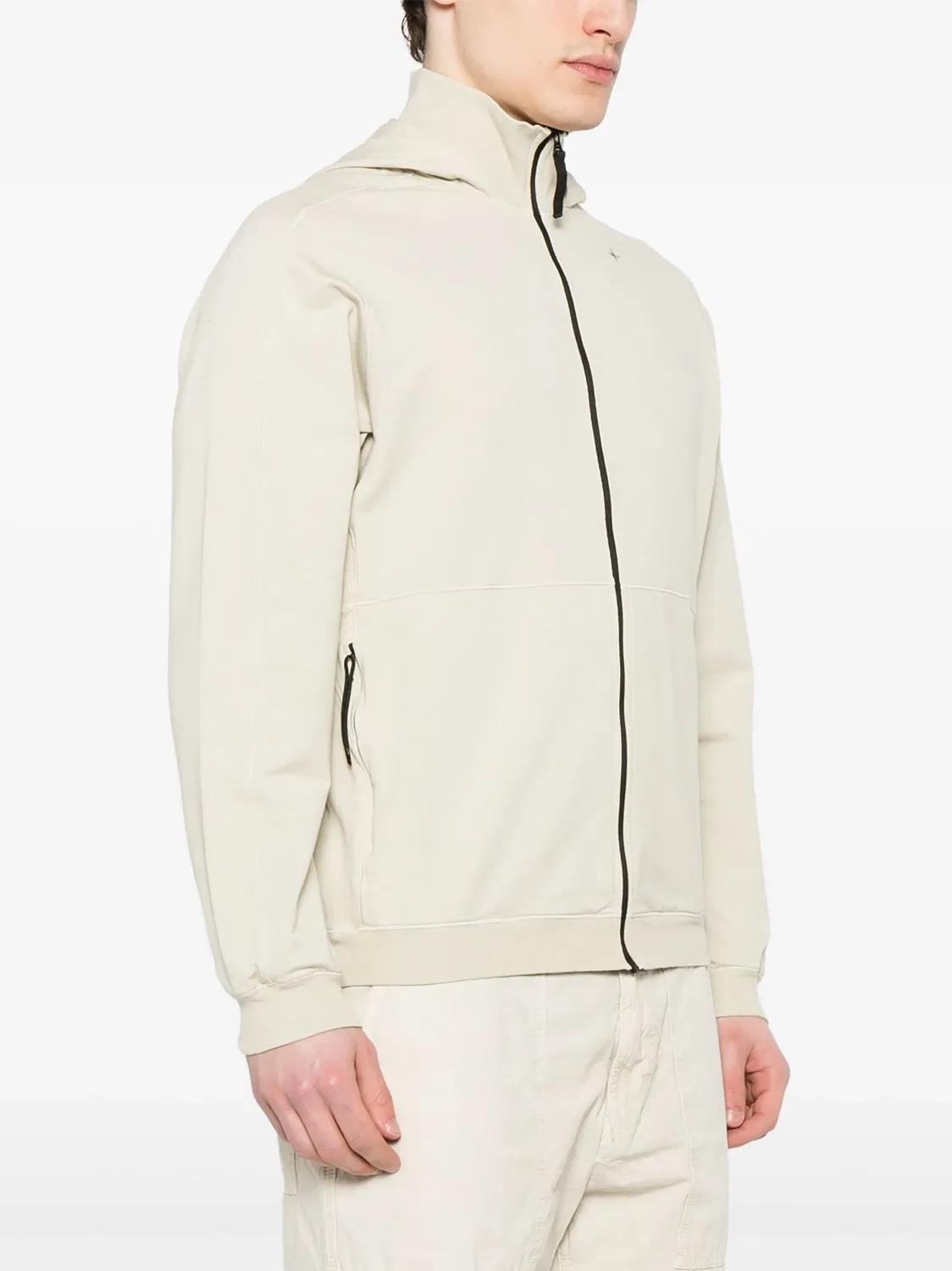 Худи с компасным мотивом Stone Island, нежно-бежевый — фото 3