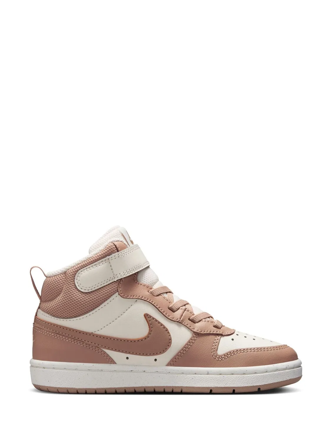 Кроссовки высокие Nike Court Borough Mid 2, коричневый/кремовый — фото 3