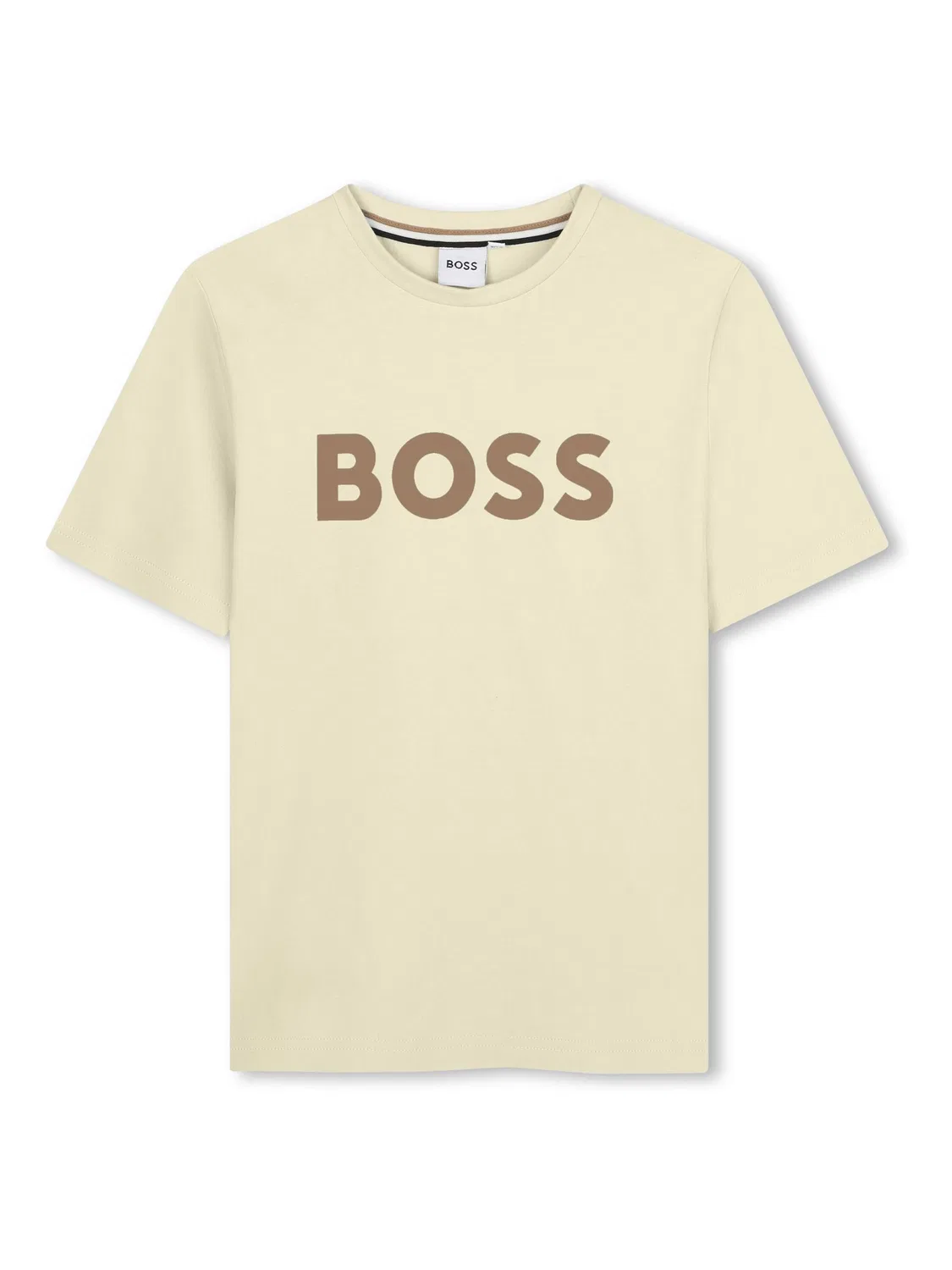 Футболка с принтом BOSS Regular Fit, Cream