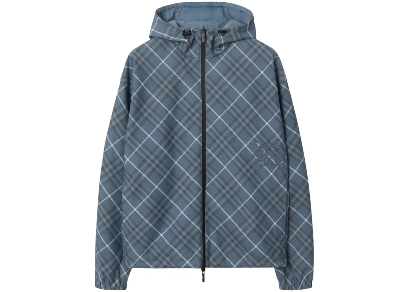 Мужская куртка-ветровка с принтом Windbreaker Burberry, Pewter Ip Check