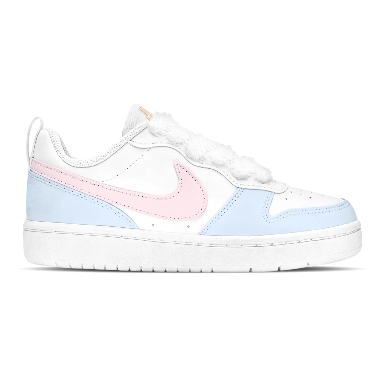 Детские скейтборд-кроссовки с низким верхом Blue Pink Nike — фото 4