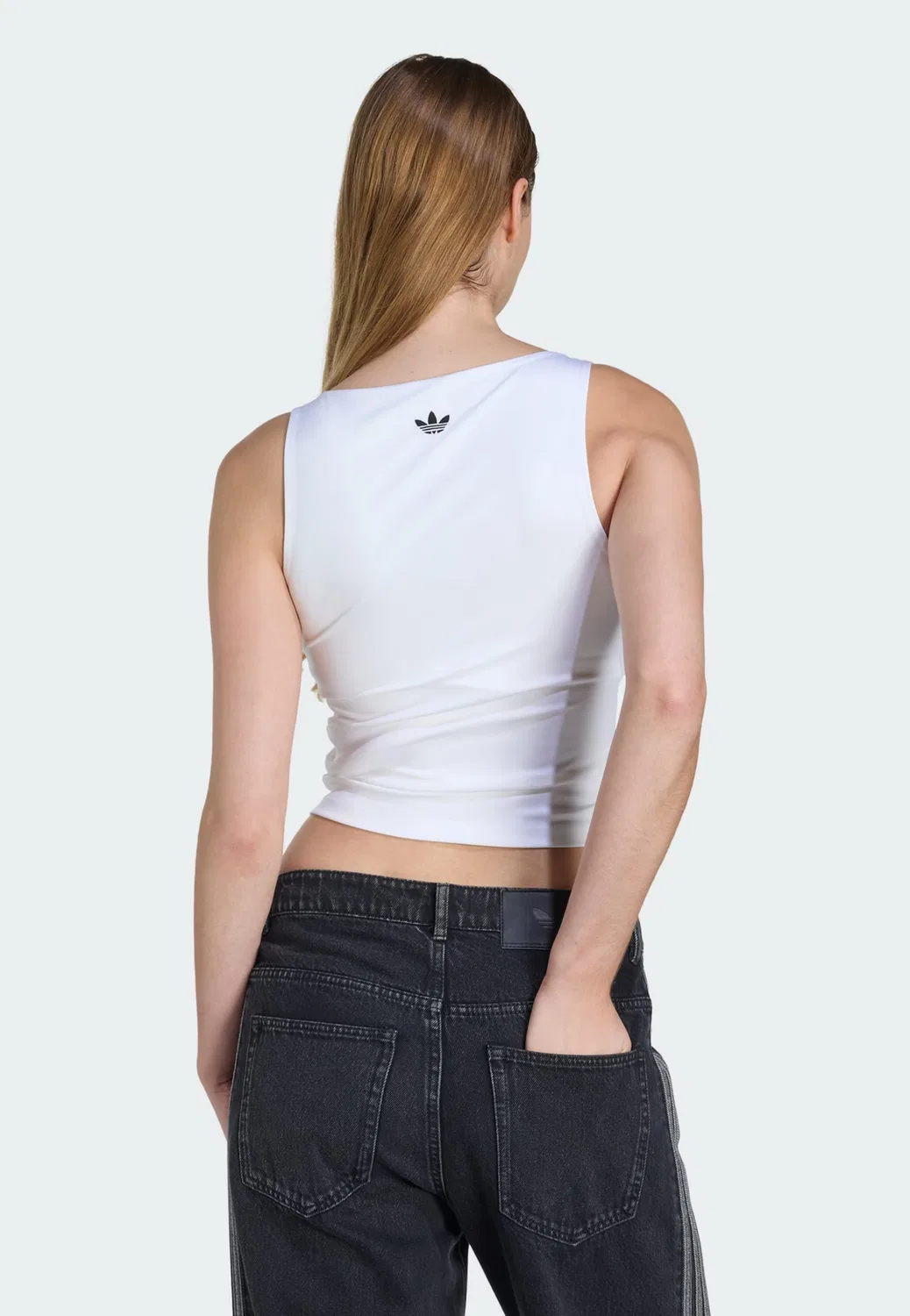 Топ-майка Adidas Originals, белый — фото 3