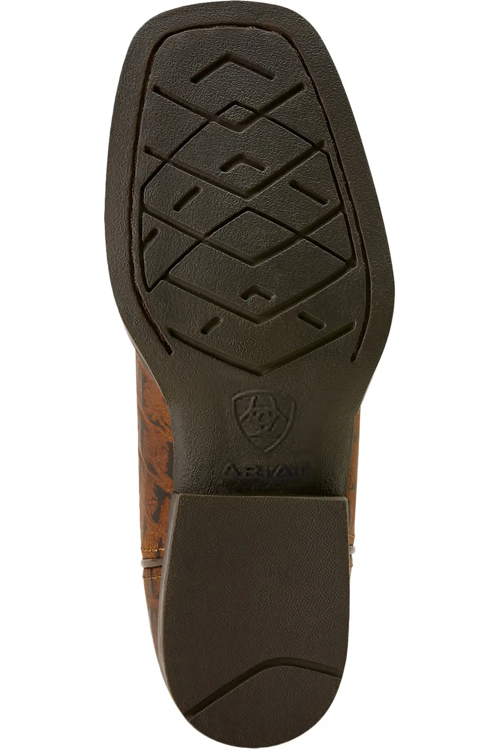 Детские ковбойские сапоги с квадратным мысом Knox Wide Square Toe Ariat, Brown Crocodile Print — фото 4