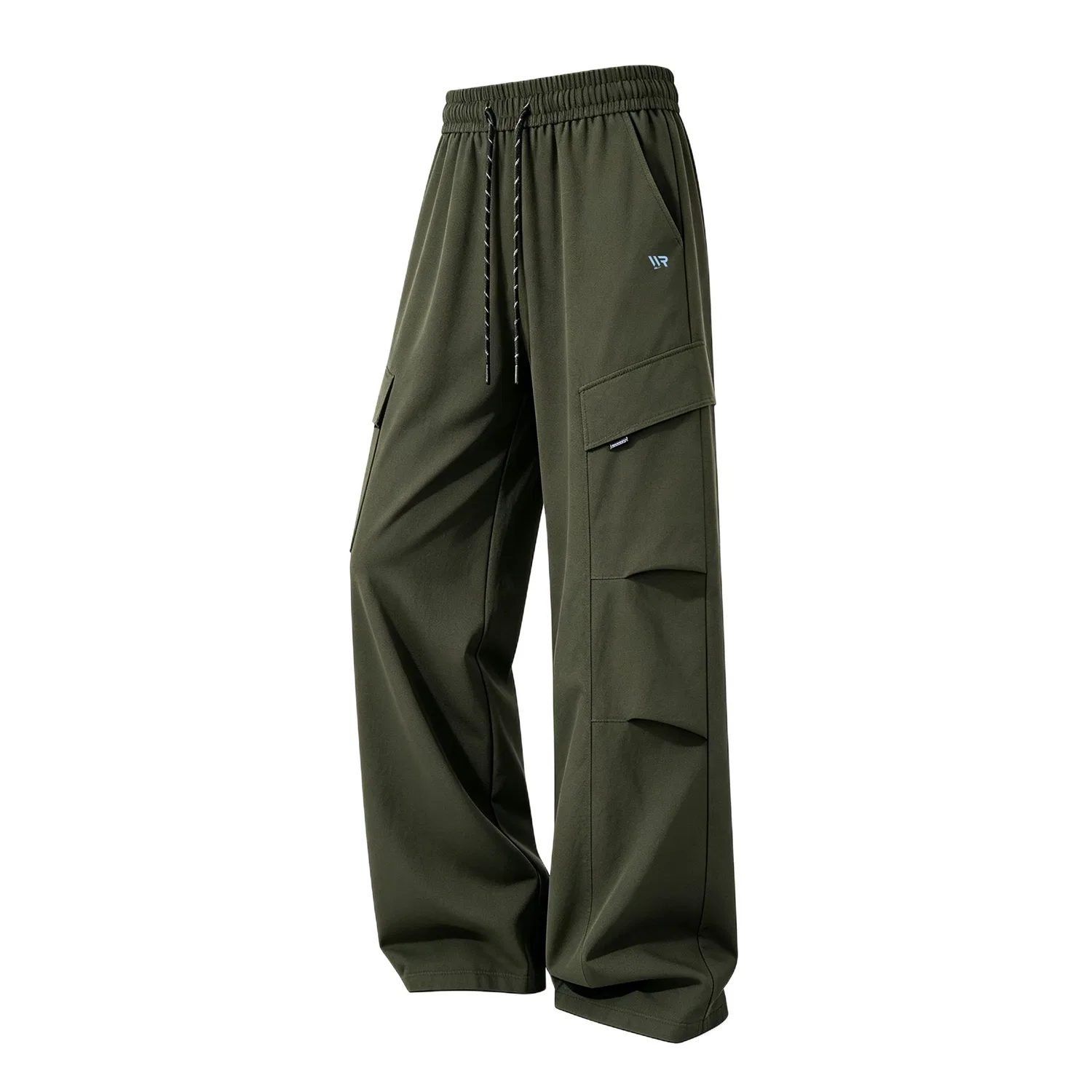 Детские карго-брюки умеренного прямого кроя Cargo Pants Unisex Black (DIY Badge) WARRIOR — фото 4