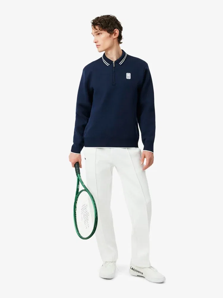 Футболка поло Lacoste Tennis Heritage, темно-синий — фото 4