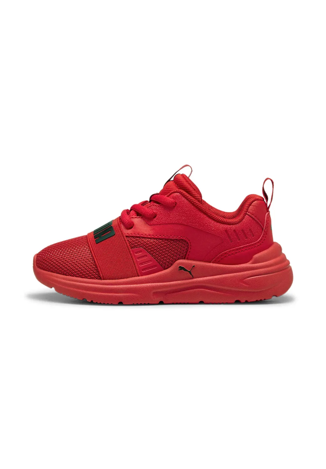 Детские кроссовки с сетчатым верхом Soft Wired 2 PS Puma, Rot — фото 2