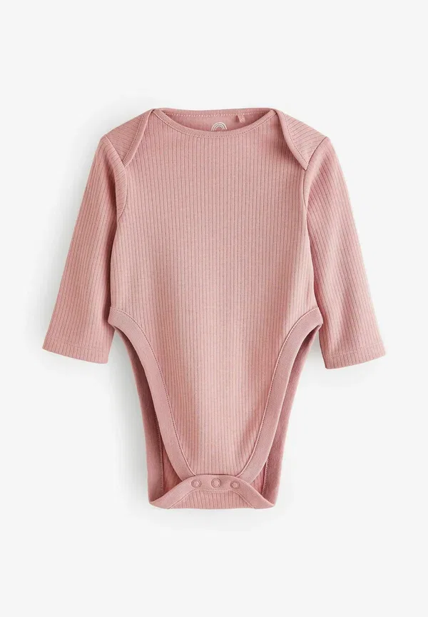 Боди с длинным рукавом, комплект из 3 штук, Hip dysplasia long sleeve 3 pack, Next, pink, розовый — фото 3